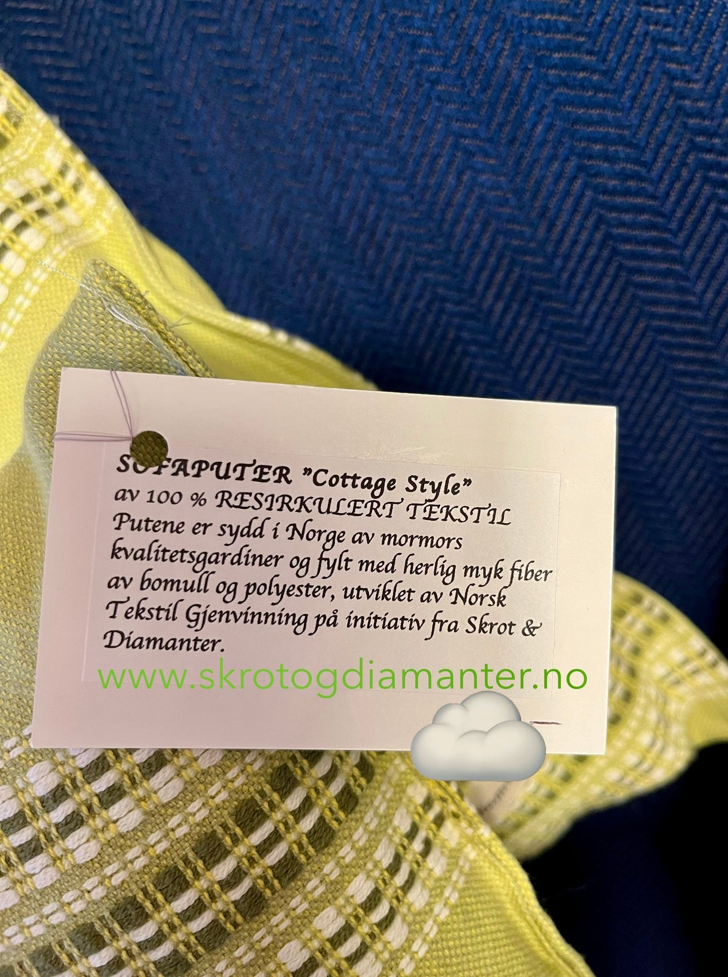 Cottage Style - SOFAPUTER  av 100 % RESIRKULERT TEKSTIL